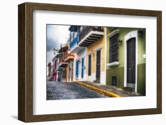 Old San Juan Street Charm I-George Oze-Framed Photographic Print