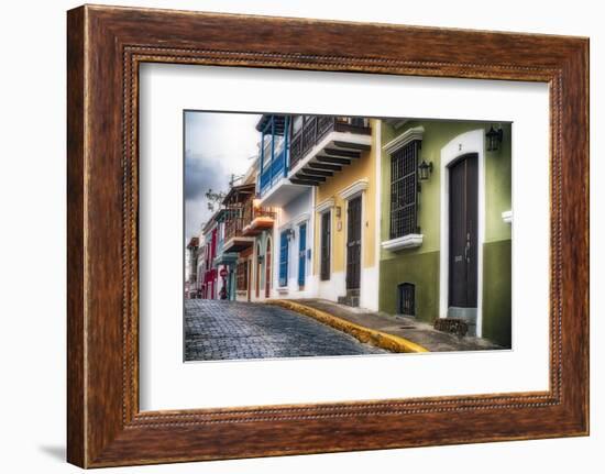 Old San Juan Street Charm I-George Oze-Framed Photographic Print