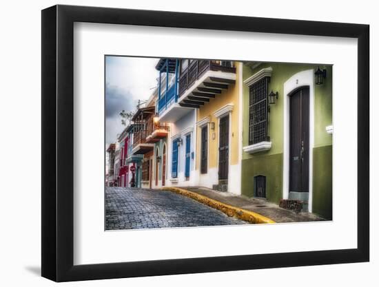 Old San Juan Street Charm I-George Oze-Framed Photographic Print