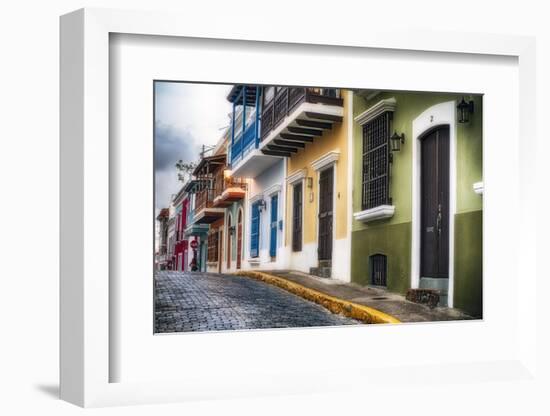 Old San Juan Street Charm I-George Oze-Framed Photographic Print