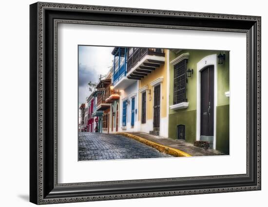 Old San Juan Street Charm I-George Oze-Framed Photographic Print