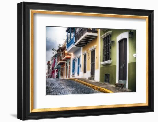 Old San Juan Street Charm I-George Oze-Framed Photographic Print