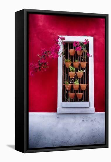 Old San Juan Window, Puerto Rico-George Oze-Framed Premier Image Canvas