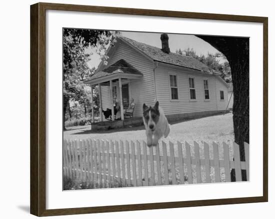 Old School House Now Inhabited by House Painter Charlie Harris-Walter Sanders-Framed Photographic Print