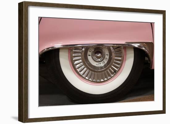 Old School White Tire on a Pink Car, Endee, New Mexico-Julien McRoberts-Framed Photographic Print