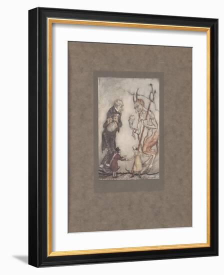 'Old Scratch Has Got His Own at Last, Hey?', 1915-Arthur Rackham-Framed Giclee Print