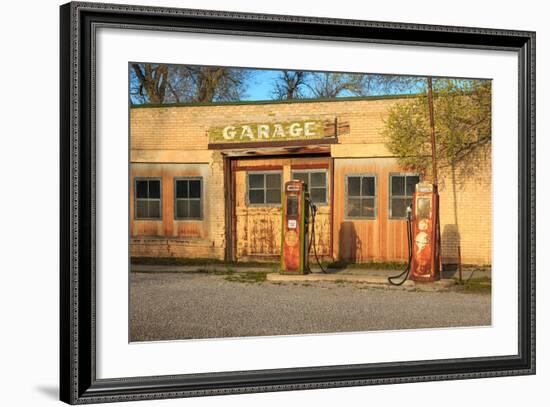 Old Service Station in Rural Utah, Usa.-Johnny Adolphson-Framed Photographic Print