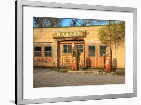Old Service Station in Rural Utah, Usa.-Johnny Adolphson-Framed Photographic Print