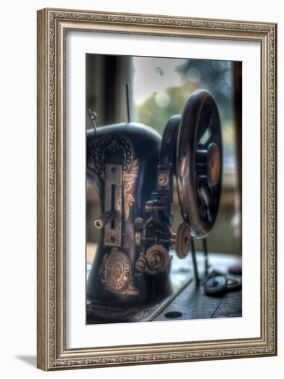 Old Sewing Machine-Nathan Wright-Framed Photographic Print