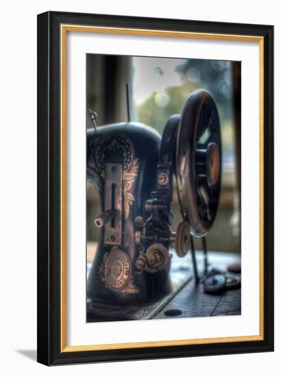 Old Sewing Machine-Nathan Wright-Framed Photographic Print