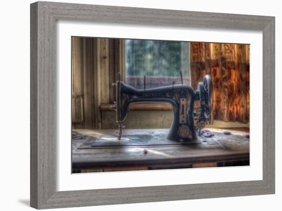 Old Sewing Machine-Nathan Wright-Framed Photographic Print