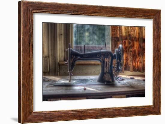 Old Sewing Machine-Nathan Wright-Framed Photographic Print