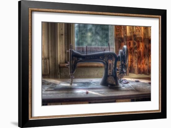 Old Sewing Machine-Nathan Wright-Framed Photographic Print