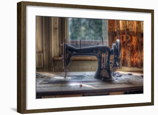 Old Sewing Machine-Nathan Wright-Framed Photographic Print