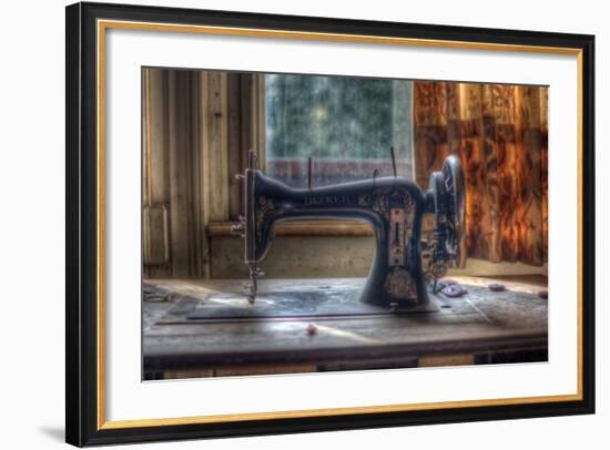 Old Sewing Machine-Nathan Wright-Framed Photographic Print