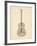 Old Sheet Music Acoustic Guitar-Michael Tompsett-Framed Art Print