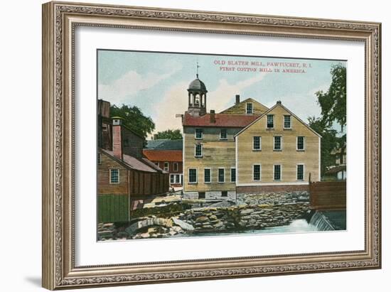 Old Slater Mill, Pawtucket, Rhode Island-null-Framed Premium Giclee Print