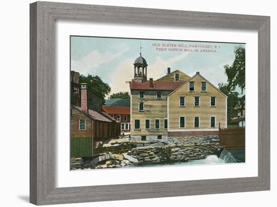 Old Slater Mill, Pawtucket, Rhode Island-null-Framed Premium Giclee Print