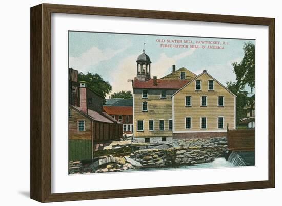 Old Slater Mill, Pawtucket, Rhode Island-null-Framed Premium Giclee Print