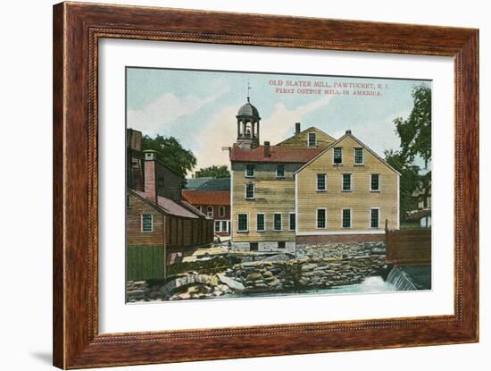 Old Slater Mill, Pawtucket, Rhode Island-null-Framed Premium Giclee Print