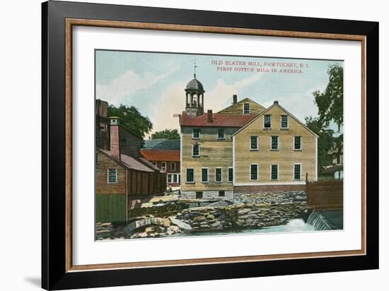 Old Slater Mill, Pawtucket, Rhode Island-null-Framed Premium Giclee Print