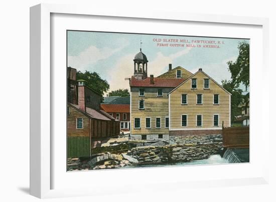 Old Slater Mill, Pawtucket, Rhode Island-null-Framed Premium Giclee Print