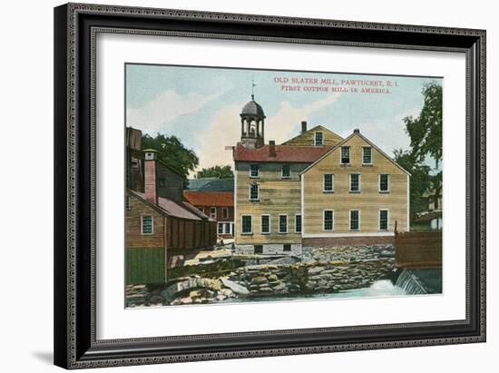 Old Slater Mill, Pawtucket, Rhode Island-null-Framed Premium Giclee Print