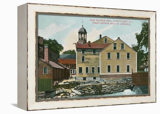 Old Slater Mill, Pawtucket, Rhode Island-null-Framed Stretched Canvas