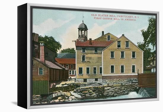 Old Slater Mill, Pawtucket, Rhode Island-null-Framed Stretched Canvas