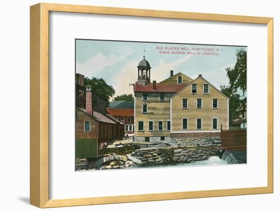 Old Slater Mill, Pawtucket, Rhode Island-null-Framed Art Print