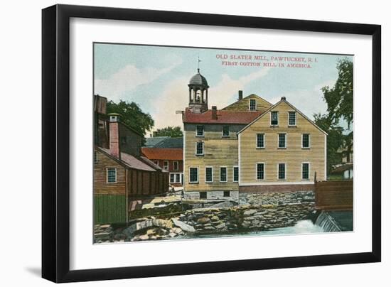 Old Slater Mill, Pawtucket, Rhode Island-null-Framed Art Print
