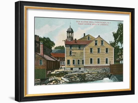 Old Slater Mill, Pawtucket, Rhode Island-null-Framed Art Print