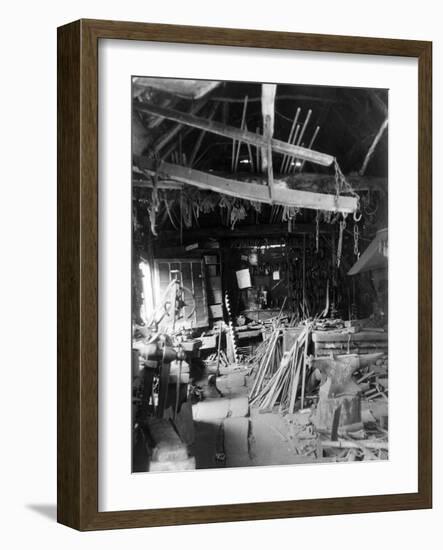 Old Smithy Interior-null-Framed Photographic Print