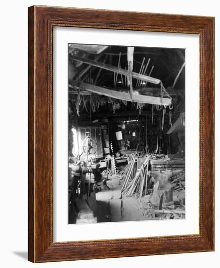 Old Smithy Interior-null-Framed Photographic Print