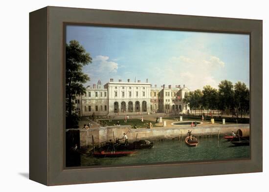 Old Somerset House from the River Thames, London-Canaletto-Framed Premier Image Canvas
