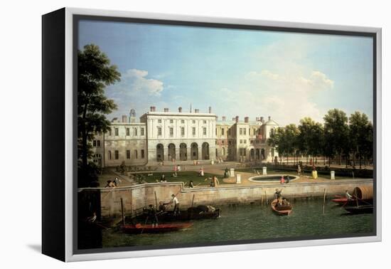 Old Somerset House from the River Thames, London-Canaletto-Framed Premier Image Canvas