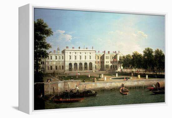 Old Somerset House from the River Thames, London-Canaletto-Framed Premier Image Canvas