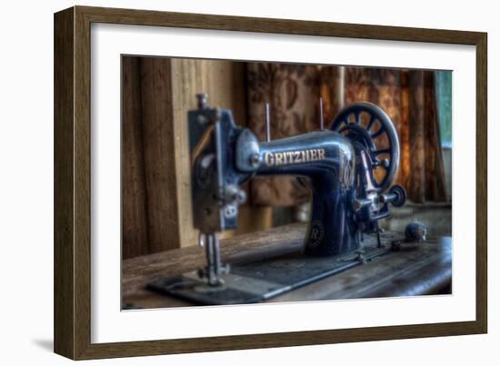 Old Sowing Machine-Nathan Wright-Framed Photographic Print