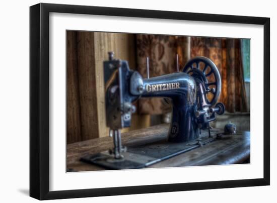 Old Sowing Machine-Nathan Wright-Framed Photographic Print