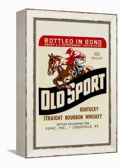 Old Sport Kentucky Straight Bourbon Whiskey-null-Framed Stretched Canvas