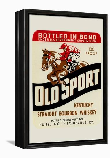 Old Sport Kentucky Straight Bourbon Whiskey-null-Framed Stretched Canvas