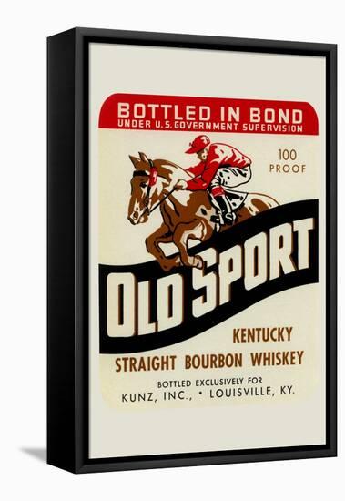 Old Sport Kentucky Straight Bourbon Whiskey-null-Framed Stretched Canvas