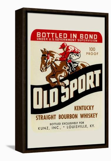 Old Sport Kentucky Straight Bourbon Whiskey-null-Framed Stretched Canvas