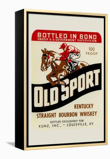 Old Sport Kentucky Straight Bourbon Whiskey-null-Framed Stretched Canvas