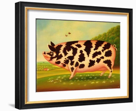 Old Spot Pig, 1998-Frances Broomfield-Framed Giclee Print