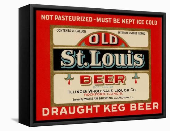 Old St. Louis Beer-null-Framed Stretched Canvas