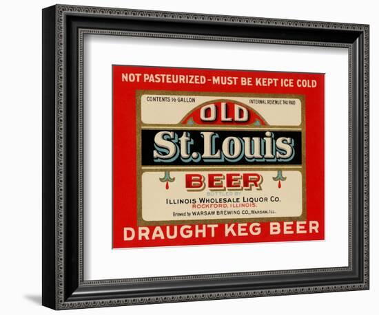 Old St. Louis Beer-null-Framed Premium Giclee Print