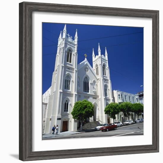 Old St. Mary's Church in San Francisco, California, United States of America, North America-Tony Gervis-Framed Photographic Print