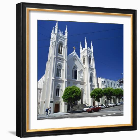 Old St. Mary's Church in San Francisco, California, United States of America, North America-Tony Gervis-Framed Photographic Print