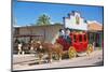 Old stagecoach at the western town Tombstone, Arizona, USA-null-Mounted Art Print